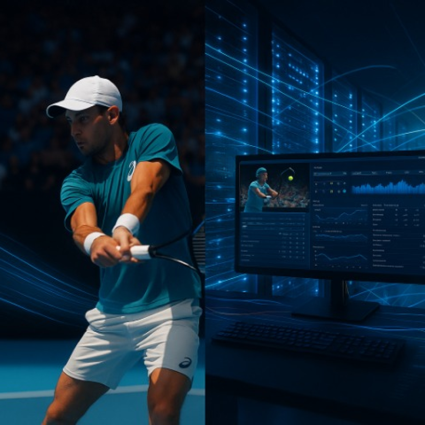 Tennis player and digital controls